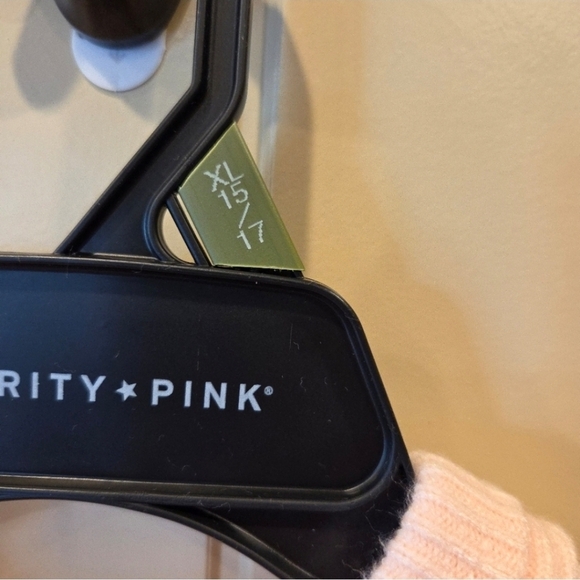 Light Pink Ribbed Sweater Hoodie Juniors XL Trendy Casual Fall Layering - Picture 8 of 8